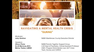 Navigating a Mental Health Crisis: During