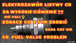 EXPERT USZKODZONY ELEKTROZAWÓR CIŚNIENIA PALIWA COMMON RAIL MASZ PROBLEM ZOBACZ CR VALVE BOSCH