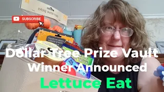 Winner Announced Dollar Tree Prizes #dollartree  #winner #youtube #lettuceeat