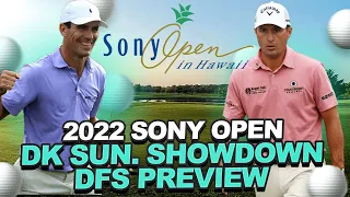 2022 Sony Open Draftkings Sunday Showdown Preview: Weather, Player Pool + Core Plays