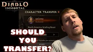 Watch THIS Before Transferring Servers Diablo Immortal