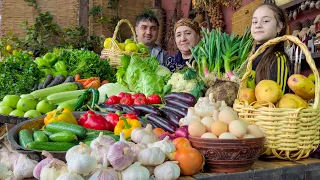 HEFTEBECER PICKLED VEGGIES | Mixed Vegetables Recipe in Village | Healthy Vegan Recipe