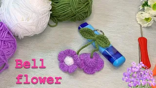 Crochet Lily of the  Keychain || Bell Flower Crochet for Beginners