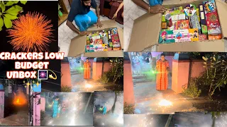 ശിവകാശി പടക്കം ചതിച്ചോ 😰🥵... 2500 ₹ പോയോ 😤 #unboxing #trending #familyvlog #crackers