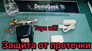 Защита от протечки, автоматический кран накладка и датчик протечки TUYA smart home