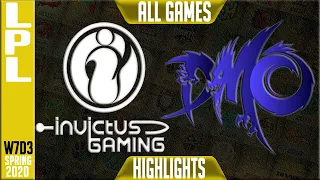 IG vs WE Highlights ALL GAMES | LPL Spring 2020 W7D3 | Invictus Gaming vs Team WE