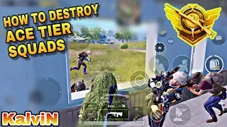 KalviN vs squads in Ace tier | PUBG MOBILE solo vs squads in Ace tier - Asia server