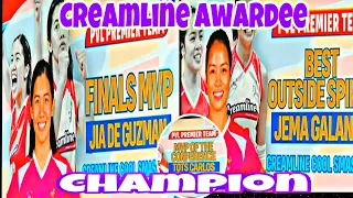 💜🟣CREAMLINE CHAMPION HAKOT AWARD/JIA AT TOTS MVP AWARDEE