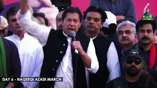 Imran Khan's Haqeeqi Azadi March Day 6 Highlights