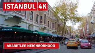 Istanbul Akaretler Neighbourhood Walking Tour 1 December 2021|4k UHD 60fps