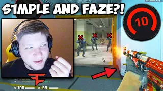 S1MPLE DESTROYS FACEIT WITH FAZE & NAVI 5 STACK!! CSGO Twitch Clips