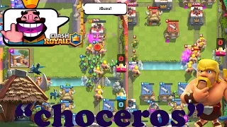 El mazo mas odiado en clash royale: choceros que no hacen nada.