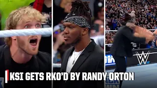 KSI GETS RKO'D BY RANDY ORTON 😱 Logan Paul barely escapes 👀 | WWE on ESPN