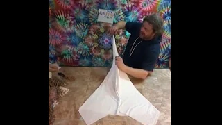 See how Dan Cox makes his BEAUTIFUL tie dye ice dye mandala tapestries! **Reveals at end!!**