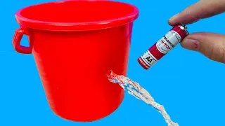 Practical Invention - Easily Repair Broken Plastic Buckets With A Used 1.5V Battery