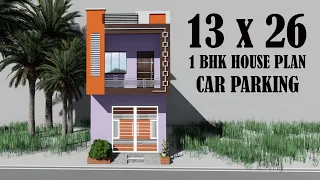 13*26 KA GHAR KA NAKSH , 13 by 26 car parking , 13 * 26 me best house plan