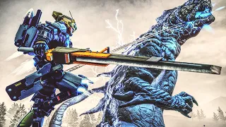 GODZILLA KAIJU ATTACKS in Earth Defense Force Iron Rain Gameplay!