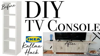 TV Stand DIY ~ IKEA Kallax Hack