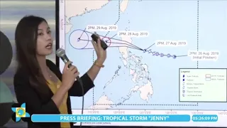 'Jenny' to make landfall over Aurora on Wednesday night