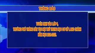 THÔNG BÁO TUYỂN SINH NĂM HỌC 2024-2025.