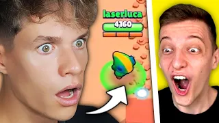 Lukas reagiert auf LASERLUCA spielt BRAWL STARS und ER RASTET AUS...😂