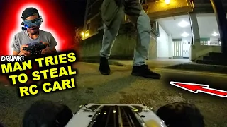Stranger tries to steal Radio Control Truck…