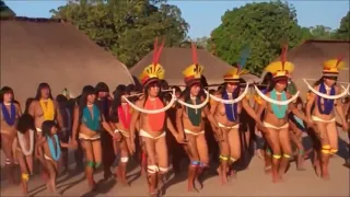 Tribal dance Indigenous People at the Kokraimoro village Ceremony