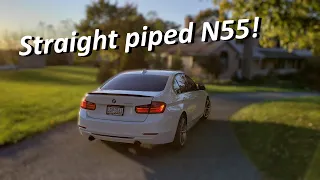 STRAIGHT PIPED F30 335i Exhaust Clips, Fly by's, 0-60 and More! (Bootmod3 Stage 1 Tuned)