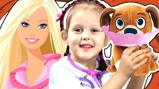 DOCTOR PLUSHEVA Doctor and Veterinarian Doc McStuffins Toy Hospital Playset Video for children