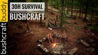 30h Survival | Bushcraft | Spessart | DIY Alcohol Stove | Goulash | Spoon Carving | Overnighter