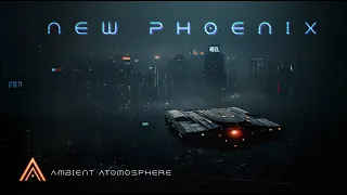 New Phoenix - A Dark Distant Cyberpunk City - Ambient Rain Background