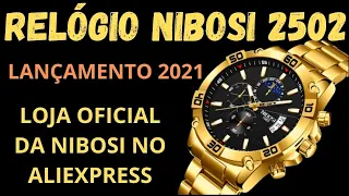 Lançamento RELOGIO NIBOSI 2502 novo modelo de relogio nibosi aliexpress