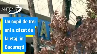Un copil de trei ani a căzut de la etaj, în București