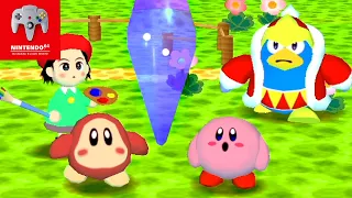 Kirby 64 The Crystal Shards Switch Online N64 - Walkthrough Part 1 Gameplay - Pop Star & King Dedede