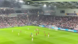 Ella Toone goal for England vs Spain UEFA Womens Euro 2022 Quarter Final at Amex Stadium Brighton