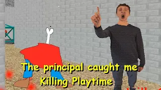 The principal caught me Killing Playtime | Bald Impostor (Baldi's Basics Mod)