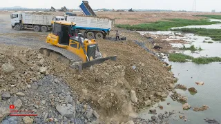 Best Power Bulldozer Dump Truck Equipment Construction Building Road Pushing Hard Gravel Spreading
