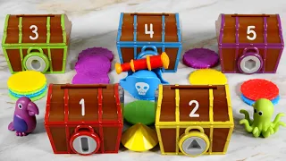 Surprise Pirate Treasure Chest Learning Videos For Toddlers Learning Counting Sorting & Colors