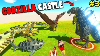 GODZILLA CASTLE vs EVERY UNIT SHINCHAN CHOP & HAMID TEAM in Animal Revolt Battle Simulator PART 3