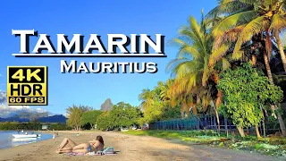 Tamarin beach , Mauritius in 4K 60fps HDR ( UHD ) Dolby Atmos 💖 The best places 👀  walking tour