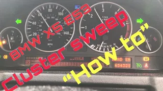 How to do a cluster sweep BMW X5 e53