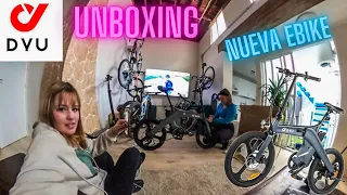 Unboxing de mi nueva DYU T1 Pedal-Assist Torque Sensor Foldable Electric Bike !! Mi hija me ayuda 💕