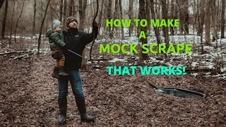How To Make A Mock Scrape For Deer Hunting