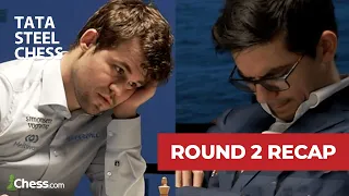Could Anish Giri Defeat Magnus Carlsen Again? | Round 2 Rapid Recap - Tata Steel 2022