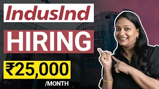 HR Jobs for Freshers @indusindbank  | Freshers & Experienced can apply | Fresher Jobs 2023