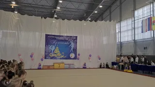 Евпатория "Белоснежка" Художественная гимнастика  награждение Ксюше 4 года
