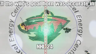 If the Wild’s goal horn was accurate in NHL 24