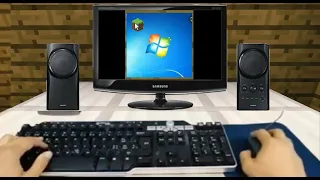 Realistic minecraft Samsung Computer Windows 7 Minecraft BSOD