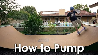 How to Pump - Mini Ramp Basics Skate Tutorial