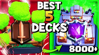 TOP 5 DECKS AFTER BALANCE CHANGES! NEW BEST DECKS CLASH ROYALE! (December 2021)